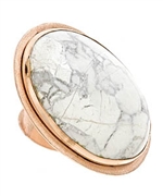Bita Pourtavoosi Big White Chunk Ring