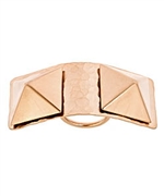 Bita Pourtavoosi Rose Gold Double Pyramid Ring