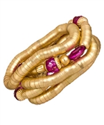Blu Bijoux Fuchsia Slinky Stretch Bracelets