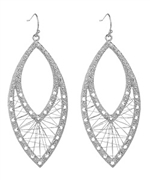 Blu Bijoux Silver Wire Weave Earrings