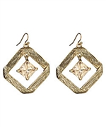 Blu Bijoux Twisted Gold Earrings