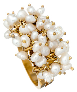 Catherine Weitzman Pearl Cluster Ring
