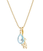 Catherine Weitzman Sea Grass and Stone Pendant Necklace