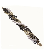 Bee Charming Twist Pearl and Link Bracelet