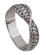 Cordova Sterling Silver Twisted Scale Ring