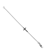 Avanessi Black Diamond Horizontal-Cross Bracelet