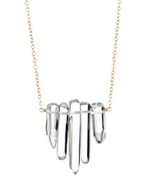 Devora Libin Crystal Branch Pendant Necklace