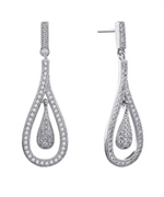 Lafonn Framed Teardrop Earrings