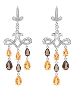 Nehita Multi-Stone Chandelier Earrings