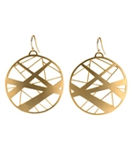 Marie Todd Goldtone Bamboo Earrings