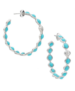 Elizabeth Showers Simone Eternity Hoop Earrings