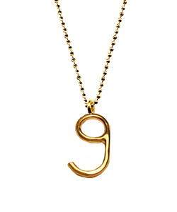 Ariel Gordon G Initial Pendant Necklace