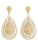 Gala Gold Teardrop Earrings