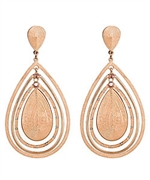 Gala Rose Gold Teardrop Earrings