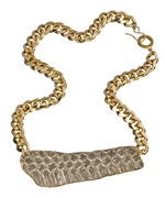 Holy Harlot Taupe Graffiti Necklace