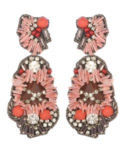 Suzanna Dai Coral Malé Drop Earrings