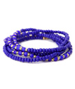 Gigi Chic Royal Blue Beaded Convertible Bracelets