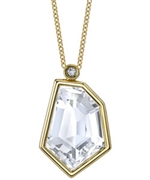 Janna Conner Cubist White Topaz Pendant Necklace