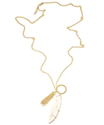 K. Amato Speckled White Necklace