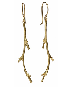 Catherine Weitzman Gold Branch Earrings