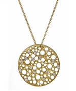 Meira T Gold and Diamonds Bubble Necklace