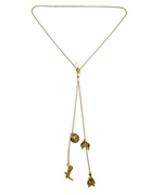 Bee Charming Dallas Zipper Lariat Necklace