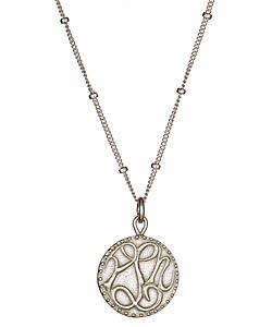Sophia & Chloe Silver Peace, Love, and Happiness Charm Necklace