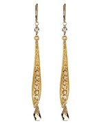 Sophia & Chloe Golden Shadow Pea in the Pod Earrings