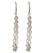 Sophia & Chloe Silver Courage Teardrop Hoop Earrings