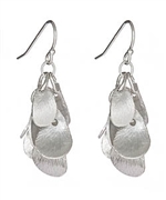 Urban Posh Sterling Silver Fleur Earrings