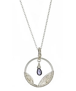 Urban Posh Petite Kailey Iolite Silver Necklace