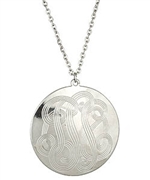 Yochi Large Silver Coin Necklace