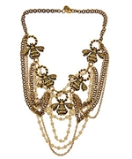 Yochi Bumble Bee Gold Necklace