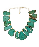 Minu Jewels Turquoise Slice Necklace