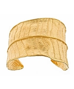 Catherine Weitzman Plumeria Leaf Gold Cuff