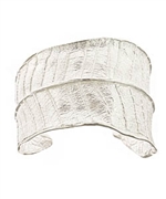 Catherine Weitzman Plumeria Leaf Silver Cuff