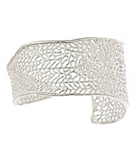 Catherine Weitzman Coral Silver Cuff