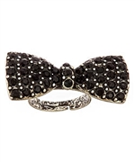 Blu Bijoux Crystal Bow Ring