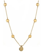 Blee Inara’s Flat Bead Necklace with Swarovski Circle Eye