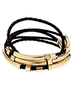 Ankora Love Braided Bracelet Set in Black