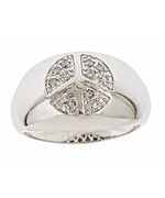 Silver Peace Ring