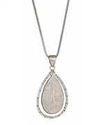 Gala Teardrop Necklace in Sterling Silver