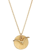 Meredith Hahn Olivia Bird on Disc Necklace