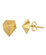 Meredith Hahn Large Shane Pointed Stud Earrings