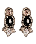 Suzanna Dai Windsor Black Earrings