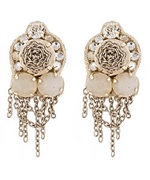 Suzanna Dai Bohemia Earrings in Blush