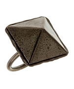 Bita Pourtavoosi Pyramid Ring in Gunmetal