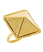 Bita Pourtavoosi Pyramid Ring in Yellow Gold