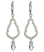Sophia and Chloe Buddha’s Kiss Earrings in Silver