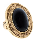 Allison Daniel Wax Carved Oval Ring